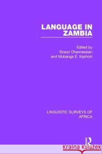 Language in Zambia  9781138093355 Taylor and Francis