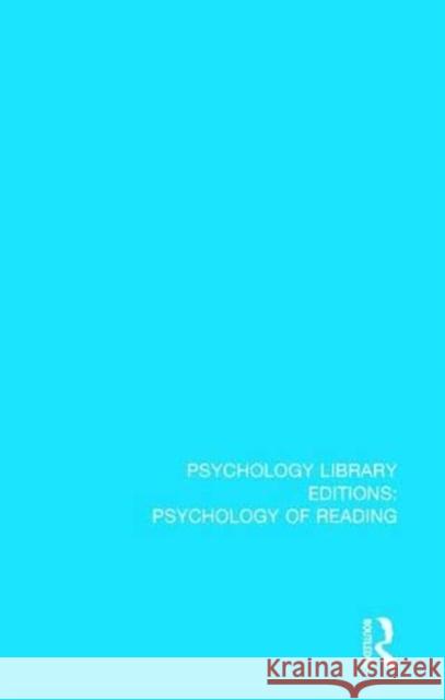 Psychophysiological Aspects of Reading and Learning Victor M. Rentel Samuel A. Corson Bruce R. Dunn 9781138102927