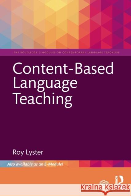 Content-Based Language Teaching Roy Lyster 9781138103061