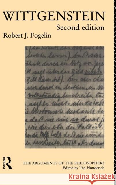 Wittgenstein Robert J. Fogelin   9781138130982