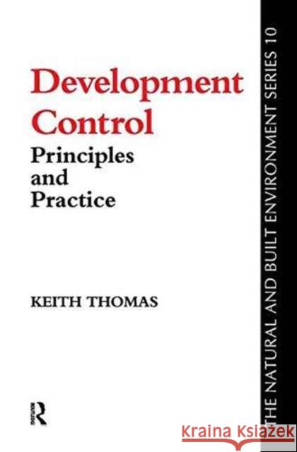 Development Control Keith Thomas 9781138144668 Routledge