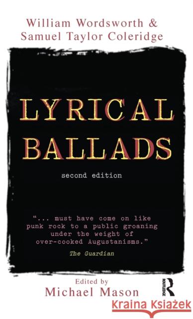 Lyrical Ballads Michael Mason 9781138151147 Routledge