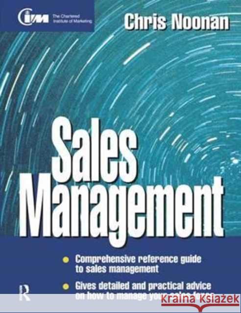 Sales Management Chris Noonan 9781138153738 Routledge