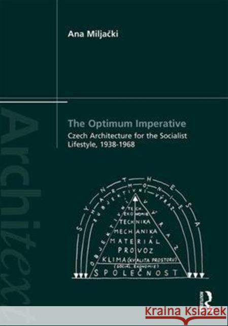 The Optimum Imperative: Czech Architecture for the Socialist Lifestyle, 1938-1968: Czech Architecture for the Socialist Lifestyle, 1938-1968 Miljacki, Ana 9781138208179 Routledge