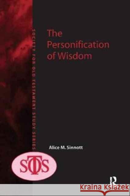 The Personification of Wisdom Alice M. Sinnott 9781138252233 Routledge
