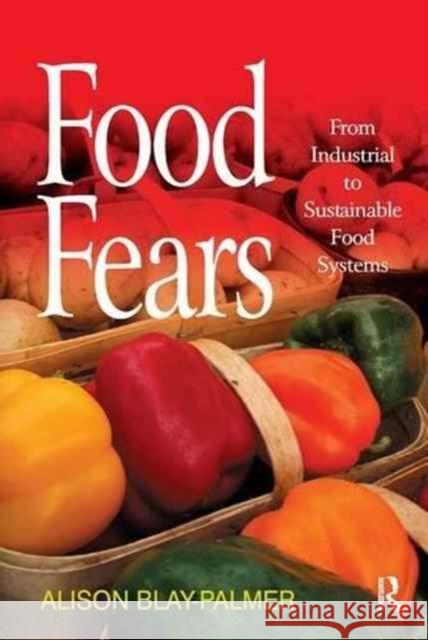Food Fears: From Industrial to Sustainable Food Systems Alison Blay-Palmer 9781138266261