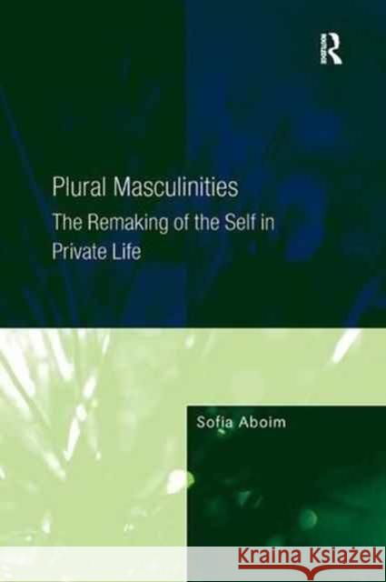 Plural Masculinities: The Remaking of the Self in Private Life Sofia Aboim 9781138267763