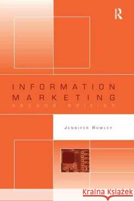 Information Marketing Jennifer Rowley   9781138274334