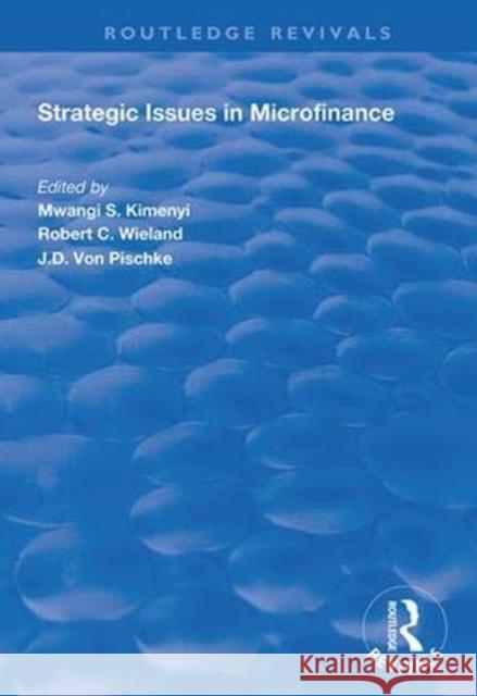 Strategic Issues in Microfinance Mwangi S. Kimenyi Robert C. Wieland 9781138348622 Routledge