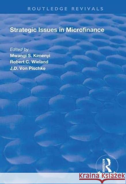 Strategic Issues in Microfinance Mwangi S. Kimenyi Robert C. Wieland 9781138348783 Routledge