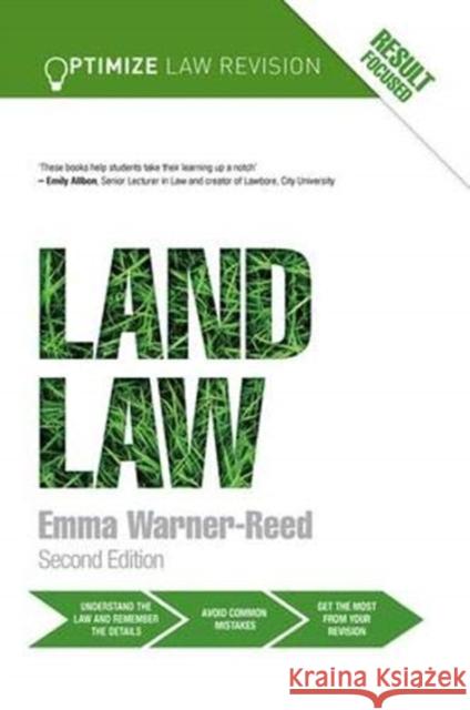 Optimize Land Law Emma Warner-Reed 9781138371705 Taylor and Francis