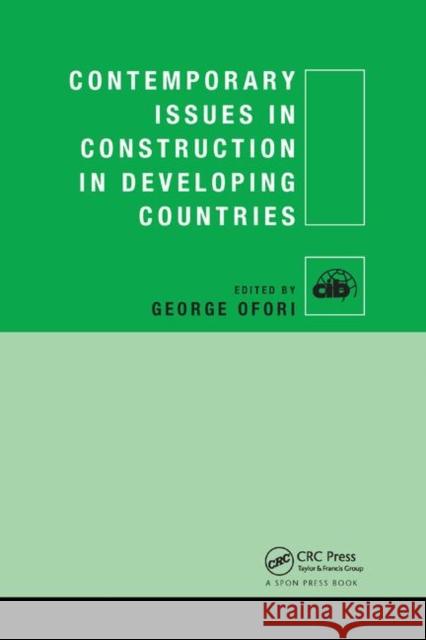 Contemporary Issues in Construction in Developing Countries  9781138381339 Taylor and Francis