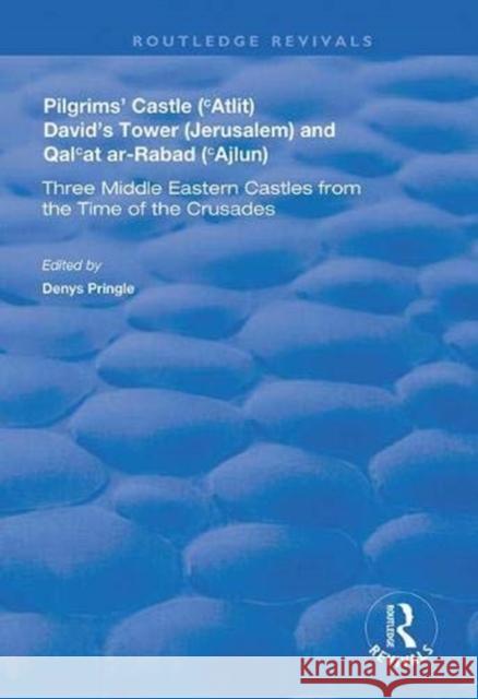 Pilgrims' Castle ('Atlit), David's Tower (Jerusalem) and Qal'at Ar-Rabad ('Ajlun): Three Middle Eastern Castles from the Time of the Crusades Johns, C. N. 9781138386853 Taylor and Francis