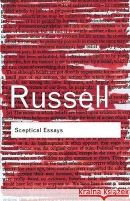 Sceptical Essays Bertrand Russell 9781138400504 Taylor & Francis Ltd