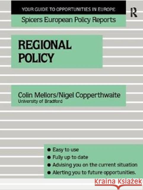 Regional Policy Copperthwaite, Nigel 9781138406728