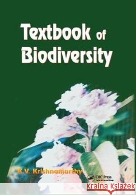 Textbook of Biodiversity K V Krishnamurthy 9781138407718 Taylor and Francis