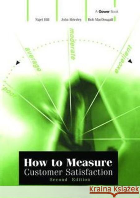 How to Measure Customer Satisfaction Hill, Nigel 9781138407855