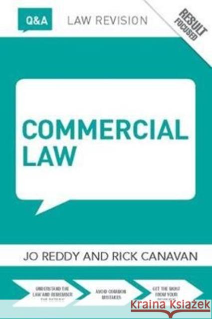 Q&A Commercial Law Jo Reddy 9781138411975 Routledge