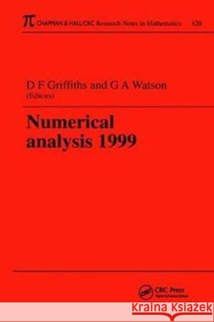 Numerical Analysis 1999  9781138413191 Taylor and Francis