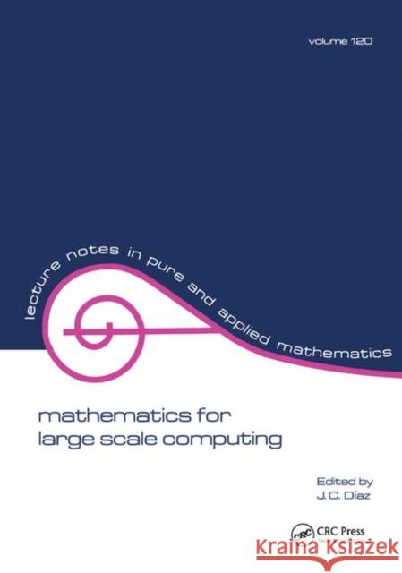 Mathematics for Large Scale Computing Julio Diaz   9781138413283