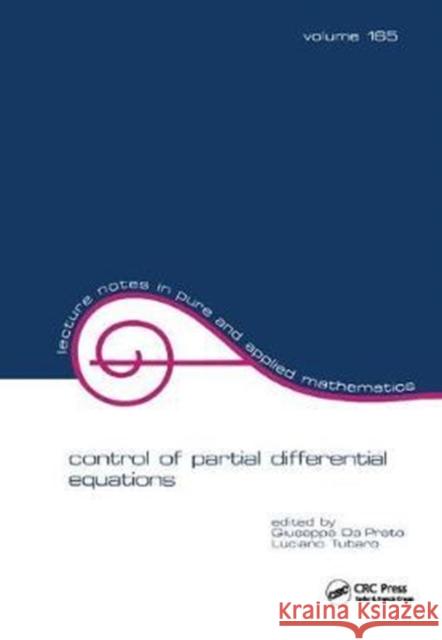 Control of Partial Differential Equations  9781138417663 