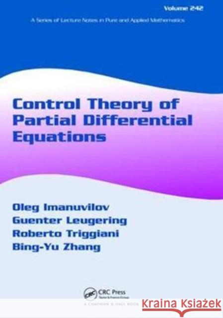 Control Theory of Partial Differential Equations Guenter Leugering 9781138417724 CRC Press