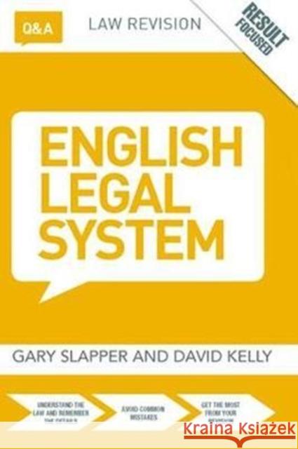 Q&A English Legal System Gary Slapper 9781138423633