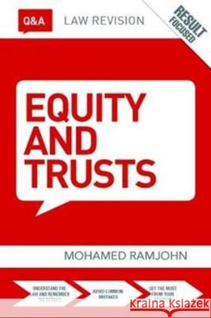 Q&A Equity & Trusts Mohamed Ramjohn 9781138424586 Routledge