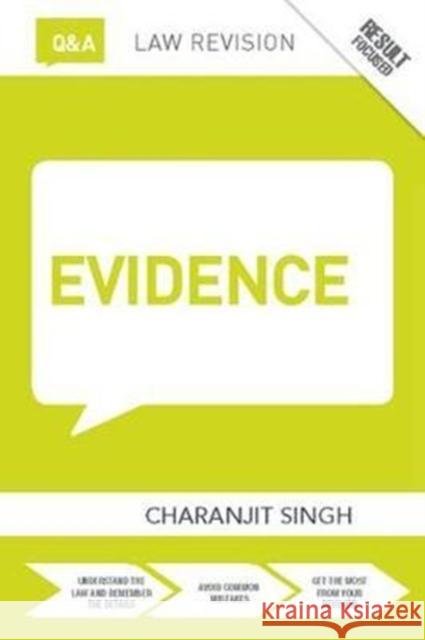 Q&A Evidence Charanjit Singh 9781138425569 Routledge