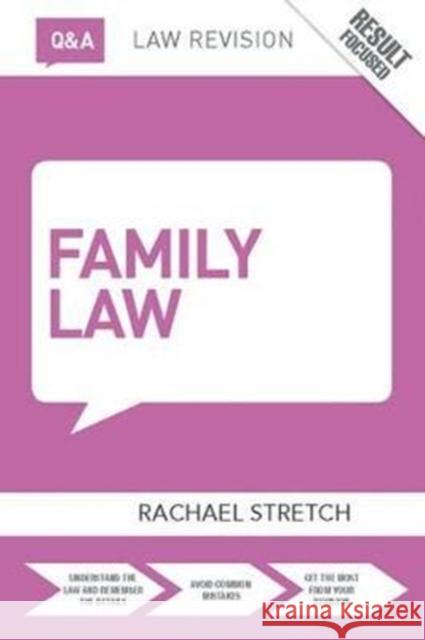 Q&A Family Law Rachael Stretch 9781138425637 Routledge