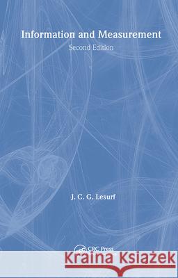 Information and Measurement J.C.G Lesurf 9781138429949 CRC Press