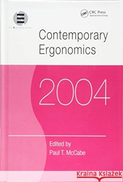 Contemporary Ergonomics 2004  9781138433052 Taylor and Francis