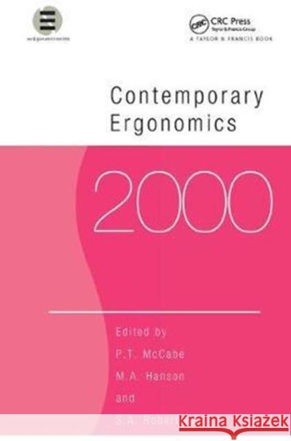 Contemporary Ergonomics 2000  9781138433083 