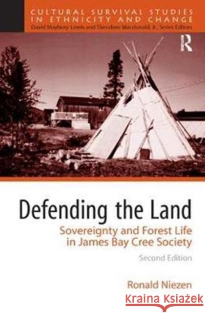 Defending the Land: Sovereignty and Forest Life in James Bay Cree Society Ronald Niezen 9781138434448 Taylor & Francis Ltd