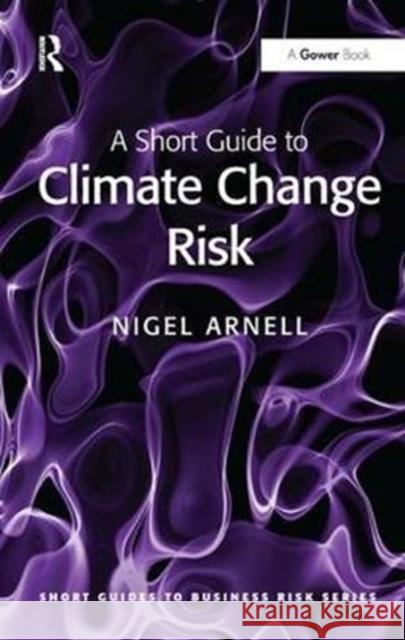 A Short Guide to Climate Change Risk Nigel Arnell 9781138435971 Routledge