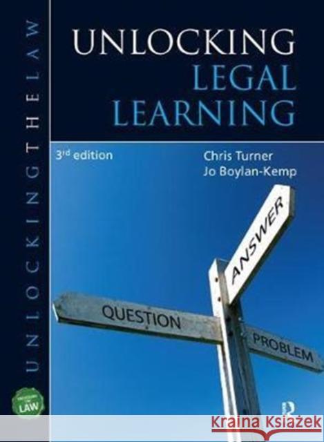 Unlocking Legal Learning Chris Turner 9781138439153