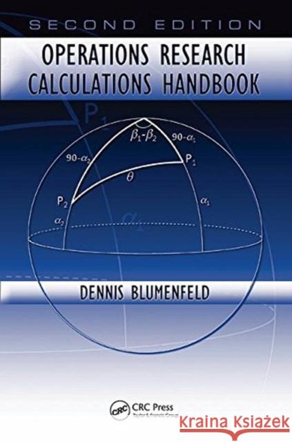 Operations Research Calculations Handbook BLUMENFELD 9781138455641