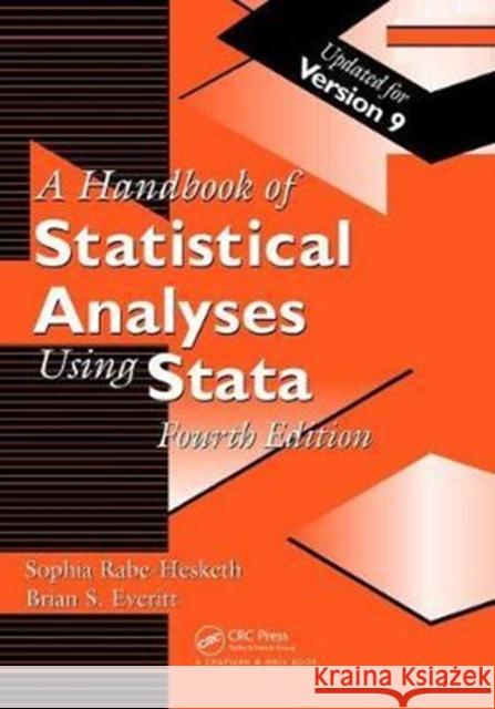 Handbook of Statistical Analyses Using Stata Everitt, Brian S. 9781138462489