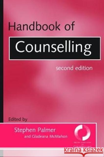 Handbook of Counselling Gladeana McMahon 9781138462724