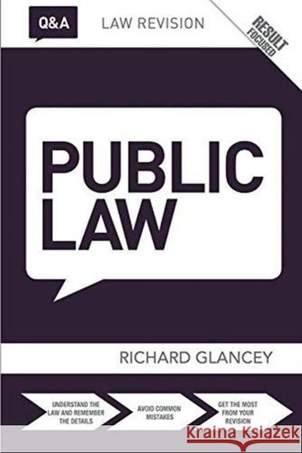 Q&A Public Law Richard Glancey 9781138463387