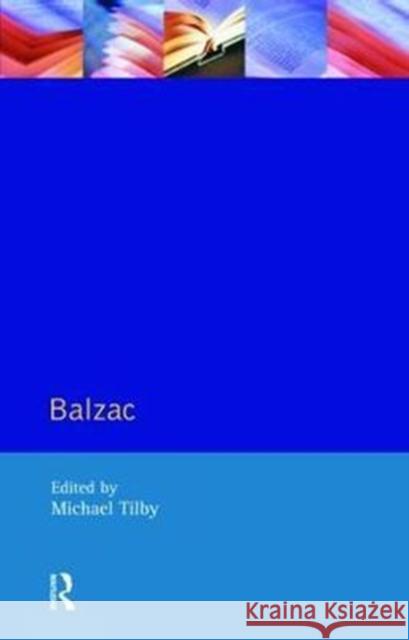 Balzac Michael Tilby 9781138465879 Routledge