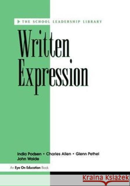 Written Expression Charles Allen 9781138472815 Routledge