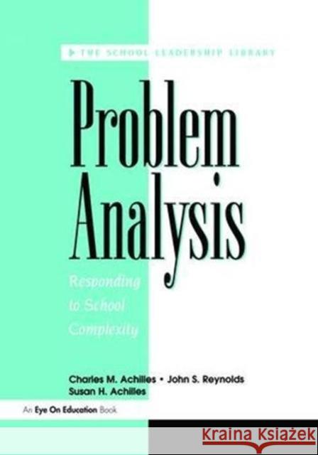 Problem Analysis John Reynolds 9781138472846 Routledge