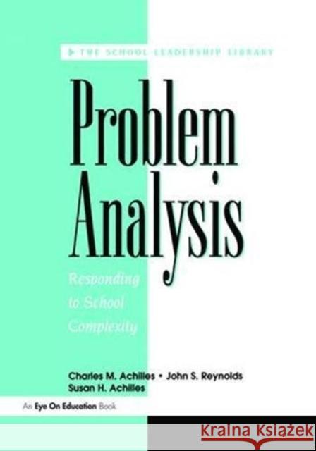 Problem Analysis John Reynolds 9781138472846