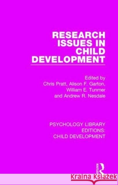 Research Issues in Child Development  9781138501010 Taylor and Francis