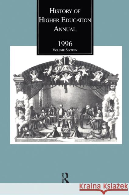 History of Higher Education Annual: 1996: 1996 Geiger, Roger L. 9781138525078 Routledge