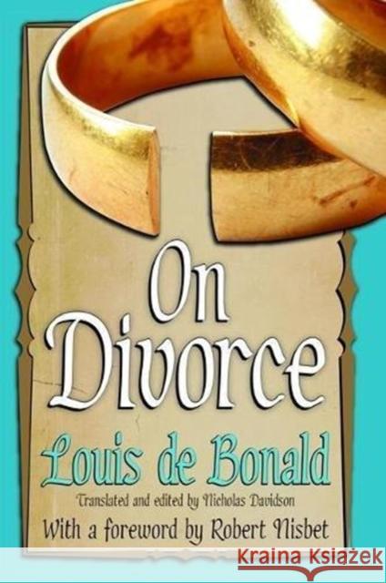 On Divorce Louis D 9781138529090 Routledge