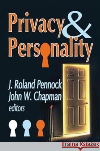 Privacy & Personality Ciochon, Russell L. 9781138530768