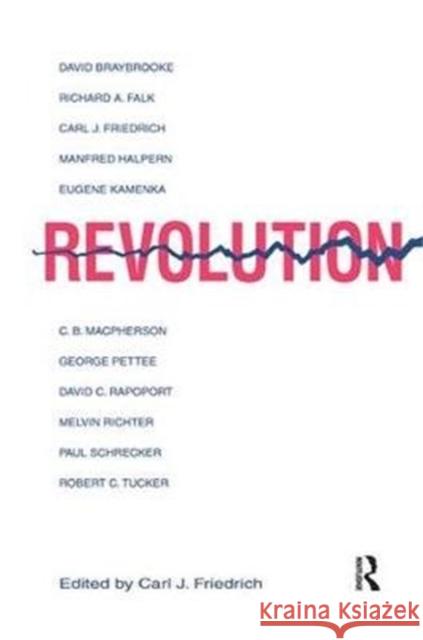 Revolution Carl Friedrich 9781138531987
