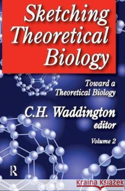 Sketching Theoretical Biology: Toward a Theoretical Biology, Volume 2 Wilhelmina A. Leigh C. H. Waddington 9781138532601
